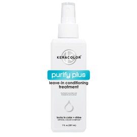 Keracolor Purify Plus Leave-In Conditioning Treatment for Fine to Medium Hair, Detangling, Neutralizes Hard Minerals, Color-Safe, 7 Fl Oz