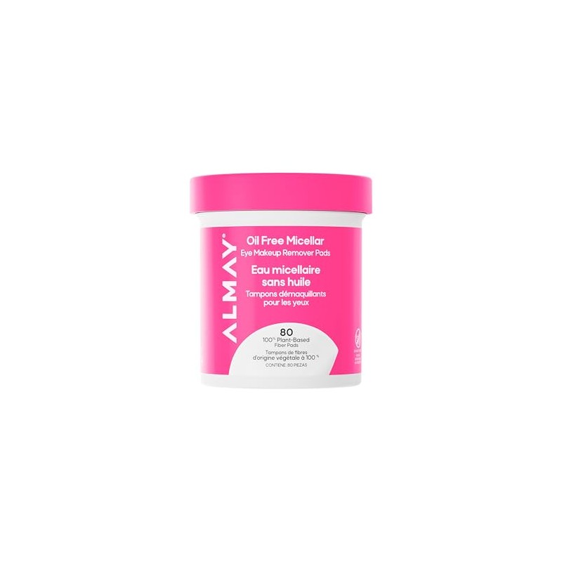Almay Pads desmaquillantes biodegradable micelerares 80 piezas
