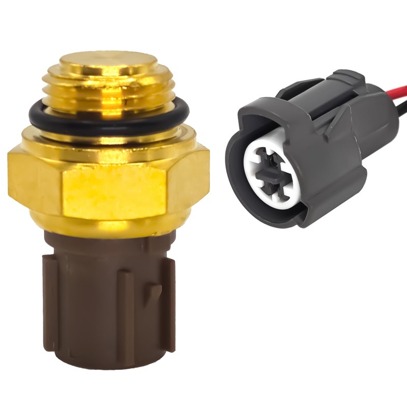 Radiator Coolant Fan Switch 37760-P00-003 201-1650 with Connector Pigtail Harness,