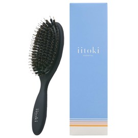 iitoki essential Itoki Hair Brush, Pig Bristle, Cushion Brush, Women's Scalp Massage, Glossy, Glossy, Shiny Hair, Hair Care, Straight, Made in Japan Comb, Comb