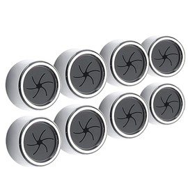 KKSMETIS Toallero de Cocina, 8 Ganchos para Toallero de Pared Autoadhesivo, Toallero Redondo de Pared para Baño, Cocina y Hogar, Pared, Armario, Garaje, sin Taladrar