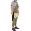 Gardening Apron Green Khaki 600D Oxford Fabric Multiple Pockets Durable