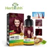 Shampoo Tinte Cubre Canas Rojo Vino Herbishh 500ml