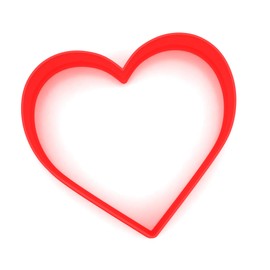 Heart Shaped Cookie Cutter | Plastic Cutter for Baking, Fondant, Clay, Pastry, Icing, Jewellery (8CM)