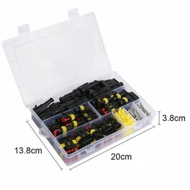 352PCS 26 Sets Waterproof Automotive Wire Connectors Kit 1 2 3 4 Pin Way Car Motorcycle ATV Truck RV Electrical Connectors Male and Female Wiring Connectors Kit