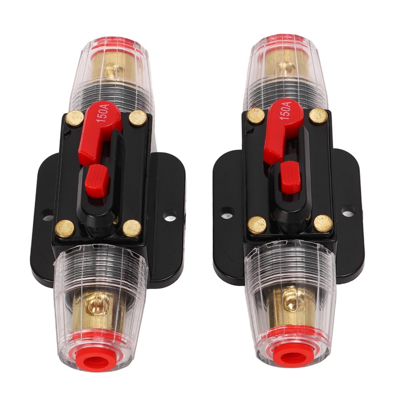 12‑24V Inline Circuit Breaker with Manual Reset Fuse Holder Battery