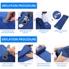 TurnWay Waterproof Lightweight Camping Sleeping Pad Foot Press Inflatable Pad