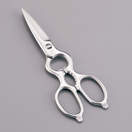 Kitchen Scissors Stainless Steel Disassemble Made in Japan Diamond Wood Inox o-rusuten Cooking shears Outside Parts Type
