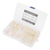 600Pcs Flat Washer 9 Sizes White Nylon Gasket Assortment Kit