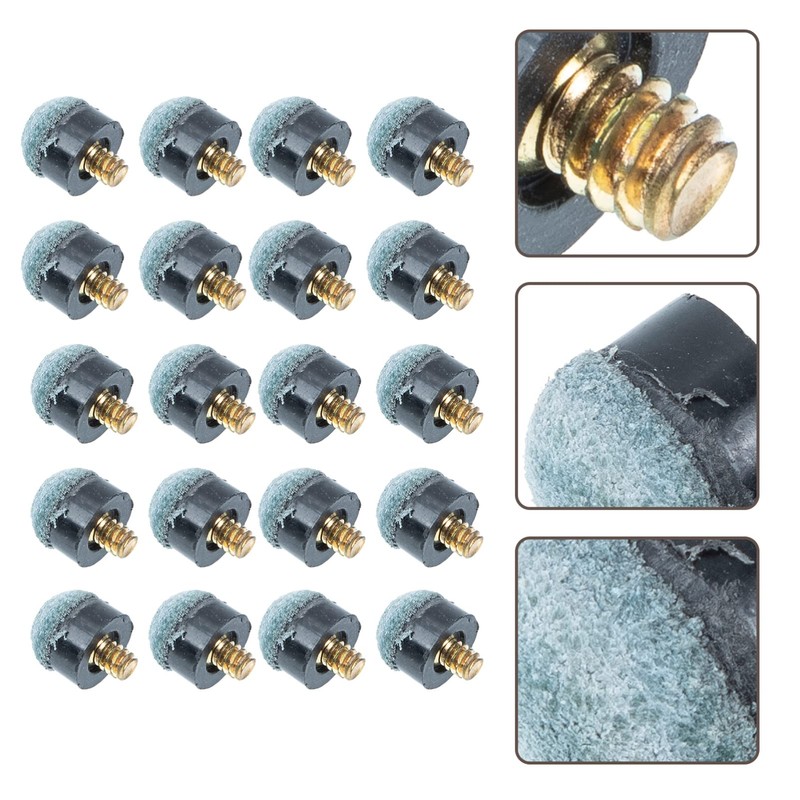 Gatuida 20 Pcs Pool Cue Billiard Accessories Billiard Cue Tips