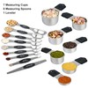 Smithcraft Magnetic Measuring Cups & Spoons Set 16, Stainless Steel