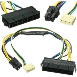 For HP 12" ATX Main 24-Pin to 6-Pin PSU Power Adapter Cable 18AWG HP EliteDesk 800 G1