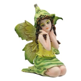 Ebros Gift Enchanted Fairy Garden Trombone Squash Faerie Figurine 3" H Miniature Figurines Collection Do It Yourself Ideas for Your Home Collectible Fairies Elf Nymph Pixies Fantasy Decor Sculpture
