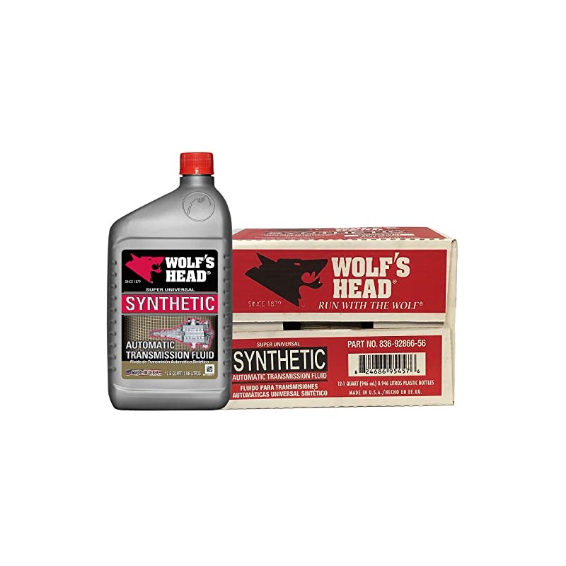 Wolf's Head Super Universal Synthetic Automatic Transmission Fluid (836-92866-56) 1