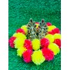 Artificial Flower Marigold Flower Garland 5 String Party Genda phool