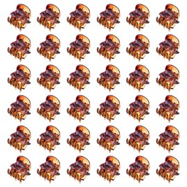 Aucuu 36PCS Mini Hair Clips, Claw Clips, Plastic Mini Hair Claws, Non Slip Hair Claw Clips Clamps for Girls and Women, H-air Accessories Suitable for Kids and Adult Hairstyles (Brown)