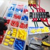 FullFun 360pcs 12-Sizes(M3/M4/M5/M6) Insulated Ring Terminals 22-16/16-14/12-10AWG Ring connectors Electrical