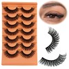 YASNAI Short Lashes Natural Look D Curl Eyelashes that Look