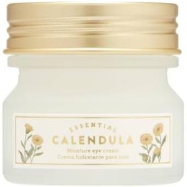 The Face Shop Crema Contorno de Ojos Coreana de Caléndula | Calendula Essential Moisture Calma y Suaviza Piel Sensible | Previene Resequedad y Líneas Finas | Hidratante Ligero K-Beauty 20 ml