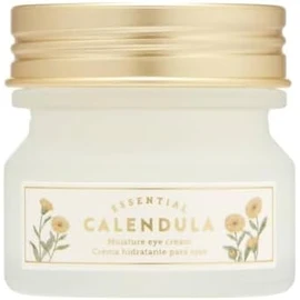 The Face Shop Crema Contorno de Ojos Coreana de Caléndula | Calendula Essential Moisture Calma y Suaviza Piel Sensible | Previene Resequedad y Líneas Finas | Hidratante Ligero K-Beauty 20 ml