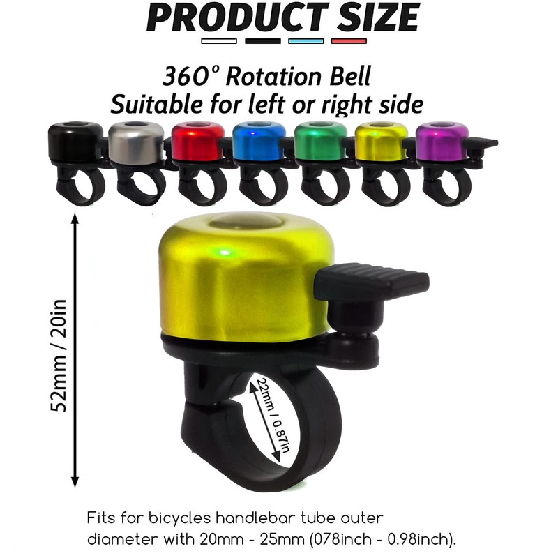 Bike Bell,Bike Bells for Adults and Kids,Crisp Loud Melodious Sound,Bicycle