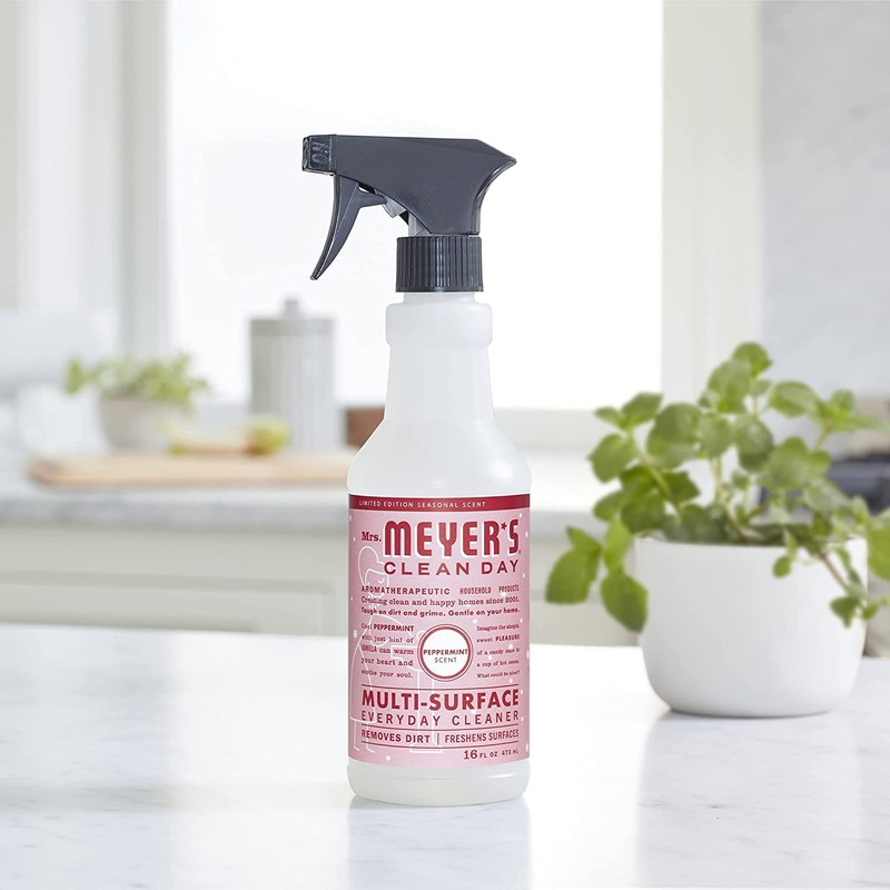 MRS. MEYER'S CLEAN DAY Multi-Surface Cleaner, Peppermint, 16 Fl Oz.