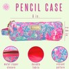 Lilly Pulitzer Pink Pencil Pouch Holder, Cute Travel Bag/Case with