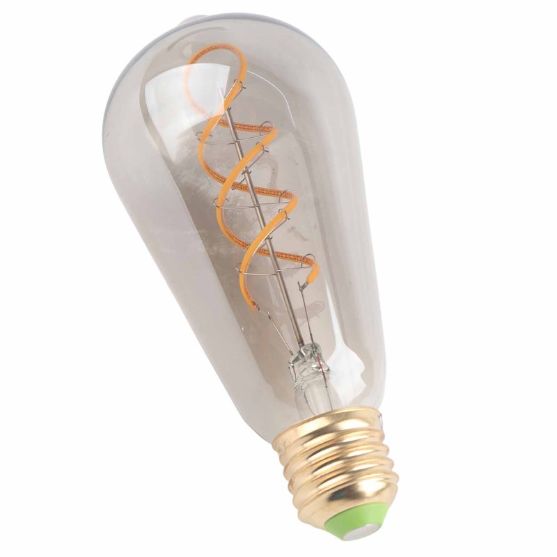 ST64 Light Bulb Vintage Dimmable 360lm Warm Light LED Filament