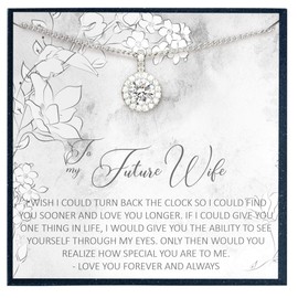 Grace of Pearl Gifts for Wife Romantic Gift to My Future Wife Necklace for Wife Birthday Gift for Wife from Husband to My Wife Necklace for Her Romantic