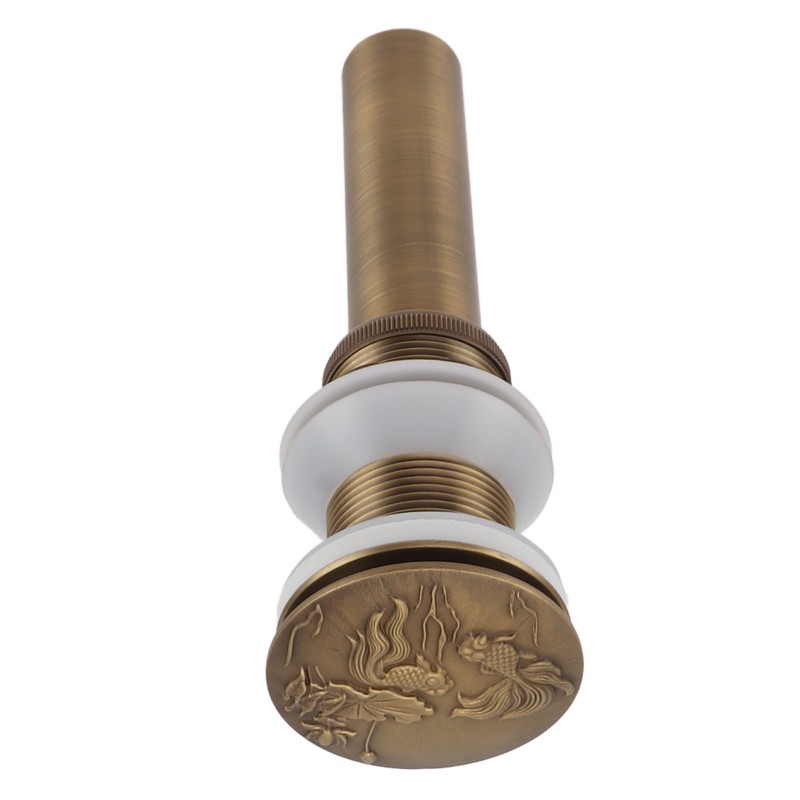Bathroom Kitchen Sink Drain All Copper Pop Up Sink Drain