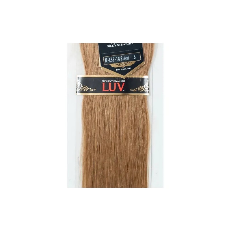 Extension De Cabello Eve Luv Remy 18pLG 100% Natural Castaño