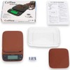 OcioDual WH-B25 Kitchen Scales Brown Digital Baking Scales LCD LED