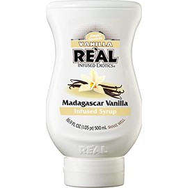 Vanilla Reàl Infused Exotics, Madagascar Vanilla Infused Syrup, 16.9 FL OZ Squeezable Bottle