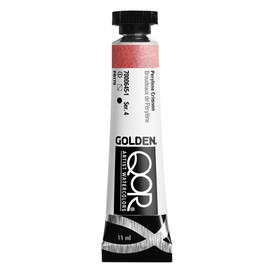 QoR Artist Watercolors by GOLDEN, Perylene Crimson, 11 ml Tube, Professional Watercolor Paint, Semi-Transparent