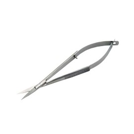 610 Products Compact Silver Micro Scissors - 4.5 inches, Straight Edge, Stainless Steel