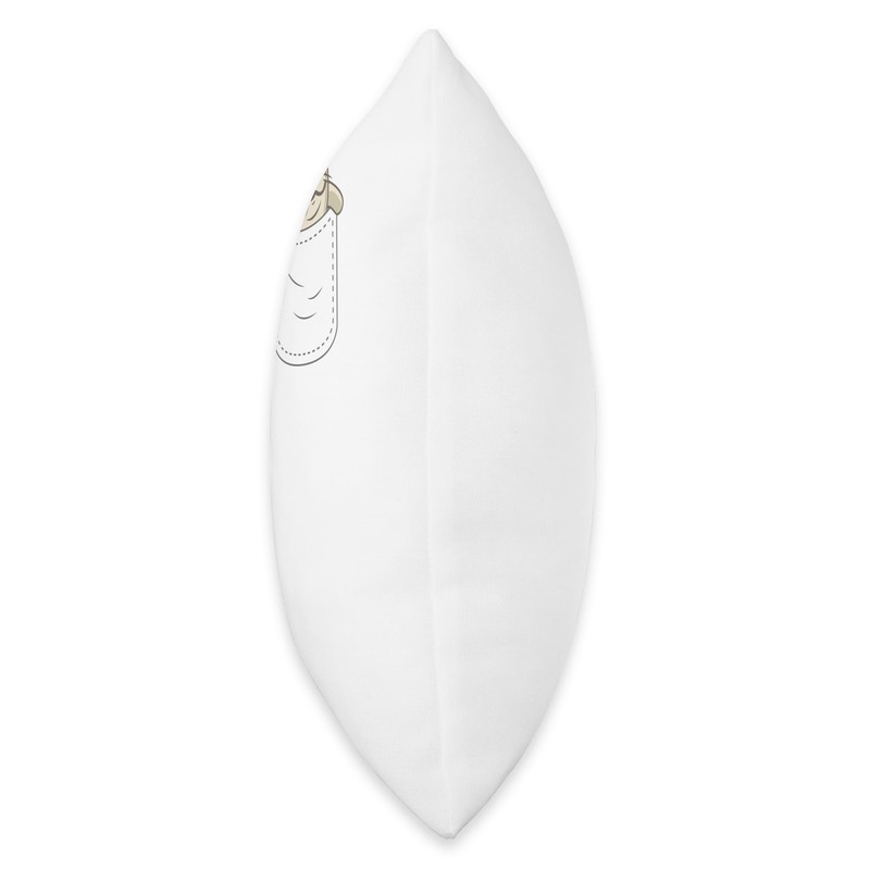 Cute Seal Chest Pocket Throw Pillow