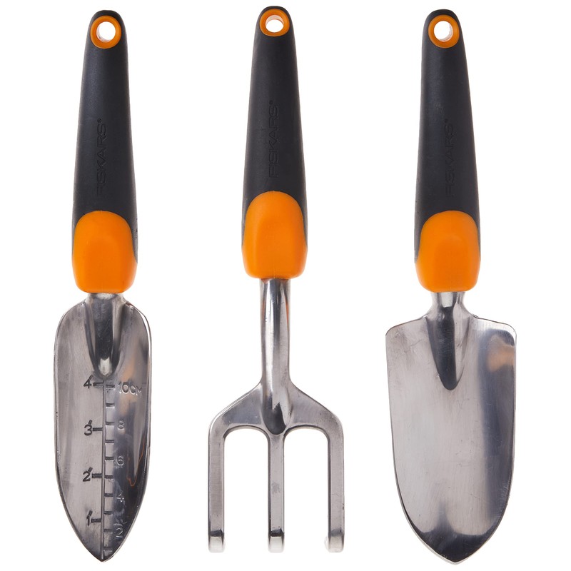 Fiskars Fiskars 384490-1001 Ergo Garden Tool Set, Regular Package, Black/Orange