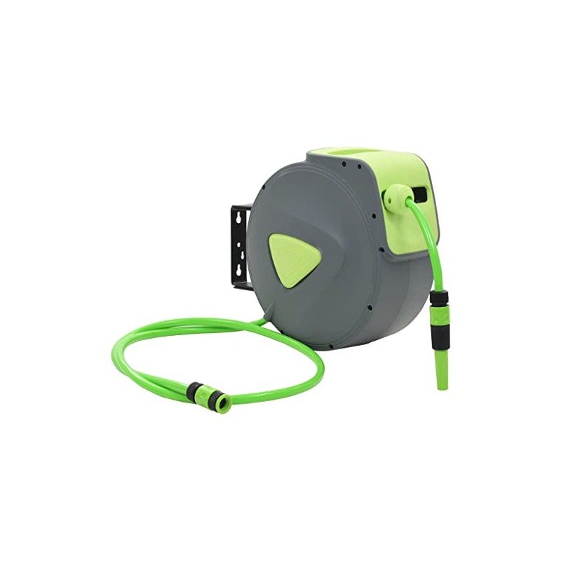 CHARMMA Automatic Retractable Water Hose Reel Wall Mounted 65.6'+6.6',Garden Hose
