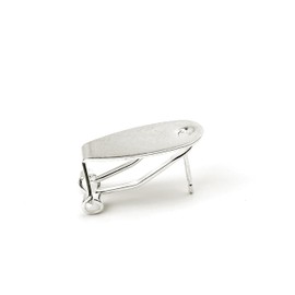 Silver Fingernail Earring Post for Native American Earring 10 Pieces/lot - (Color: Silver) and Flatback Stopper for Making Heavy, Bulk Native American Pierced Jewelry Findings (Silver)