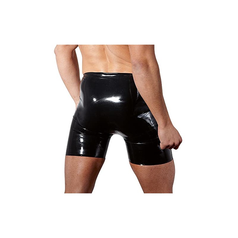LATE X Herren-Latex-Hose, Schwarz, groß