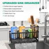 TomCare Extra Large 11'' Sink Caddy With Drain Tray Non-slip