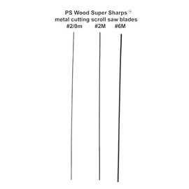 PS Wood Super Sharps - #2M Scroll Saw Blades for Cutting Metal