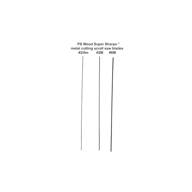 PS Wood Super Sharps - #2M Scroll Saw Blades for