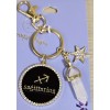 Zodiac Gold Mystical Gem Zodiac Keyring SAGITTARIUS Constellation Charm Star