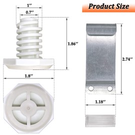 W10869845 Dryer Stacking Kit for Whirlpool Maytag Standard Long Vent Dryer and Washer, Replace AP6047938, PS12069913, PS3407625, W10298318, W10298318RP, W10761316