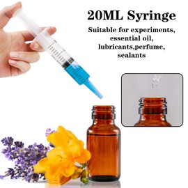 3 Pack 60ml Large Syringe Plastic, Pet Feeding Syringe Sterile Package for Scientific Labs, Measurement, Dispensing, Watering, Refilling