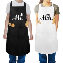 OZOSHINE Mr. Mrs. Chefs Apron Gifts for Couples Valentines Gifts for Her Couples Gifts for Him and Her Valentines Gifts for Girlfriend Husband Wife Boyfriend Birthday Gifts I Love You Gifts for Him