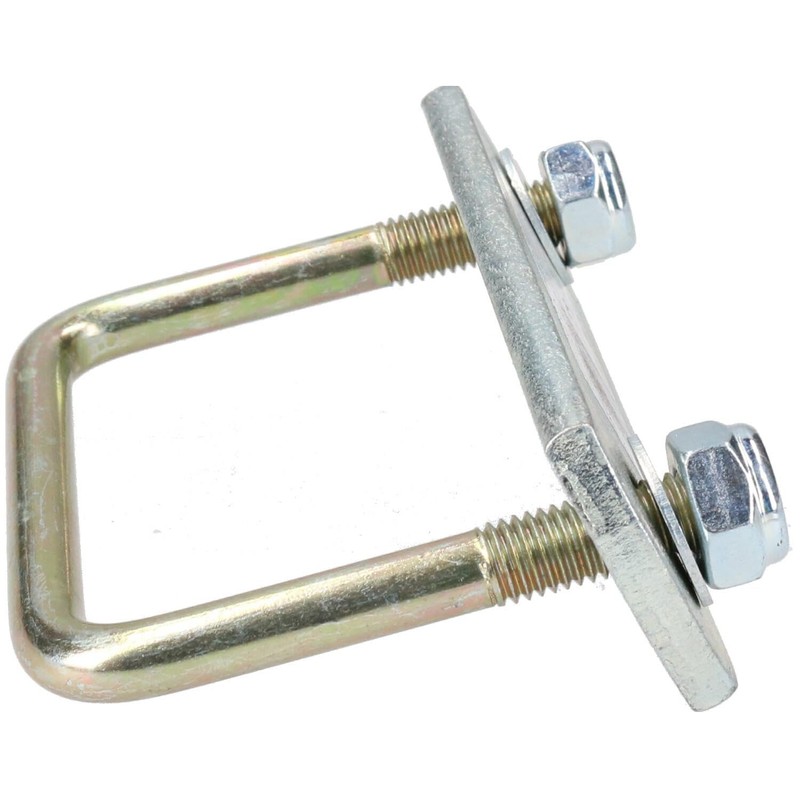 2 Pack M10 80mm x 75mm U-Bolt N-Bolt with Plates