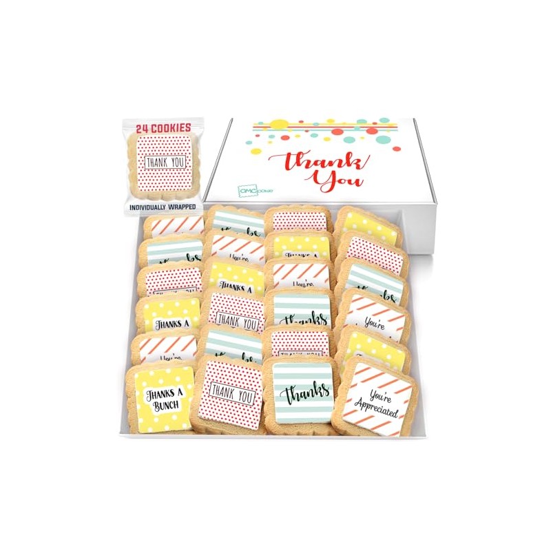 Thank You Cookies 24 Pack | Appreciation Cookies | Individually