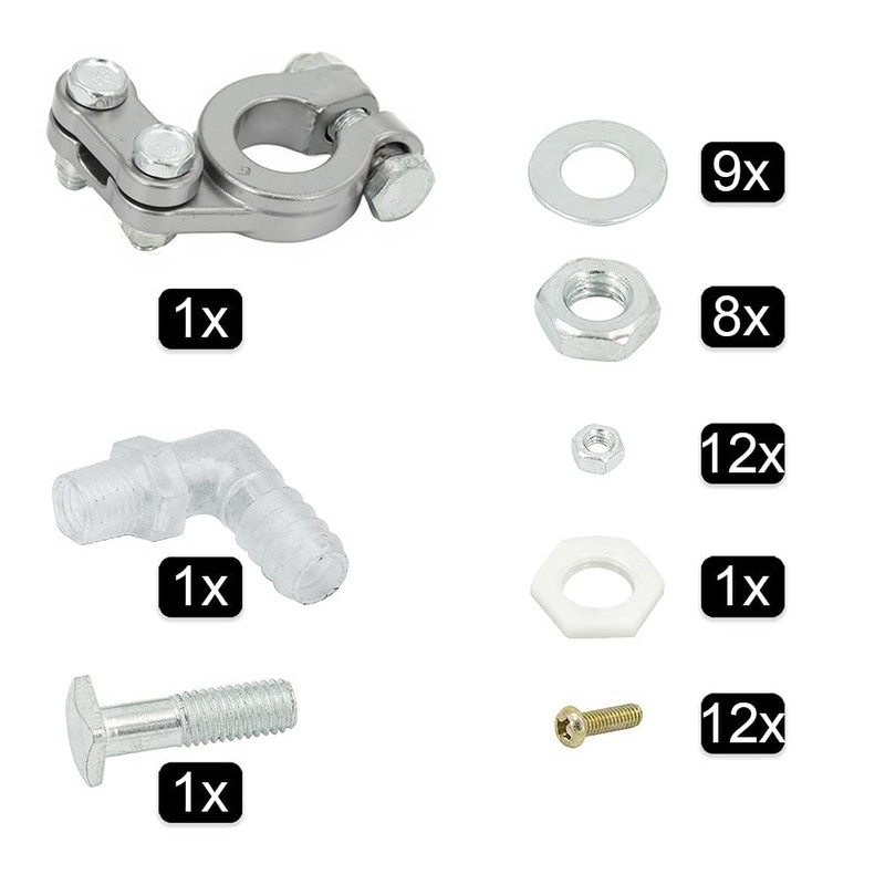 CNRAQR Complete Aluminum Battery Box Relocation Kit Universal Billet Race